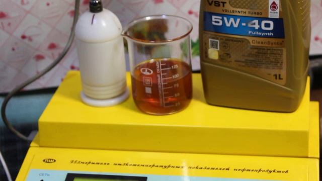 Масло RAVENOL VST SAE 5W-40 проверка CCS при.. -30гр.