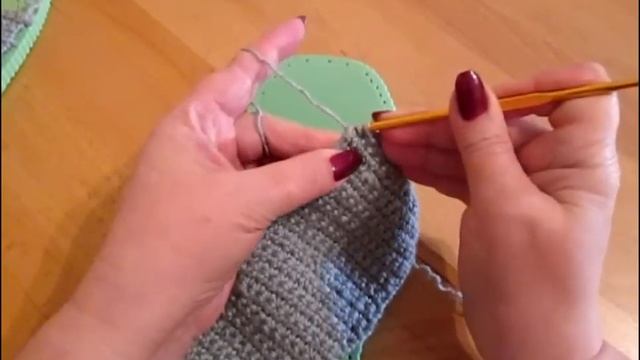 Тапочки шлепанцы крючком на подошве / Василиса #6 ??