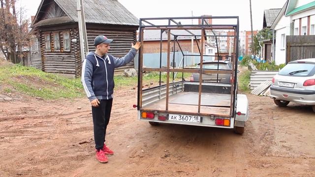 Подъемный каркас на прицеп своими руками