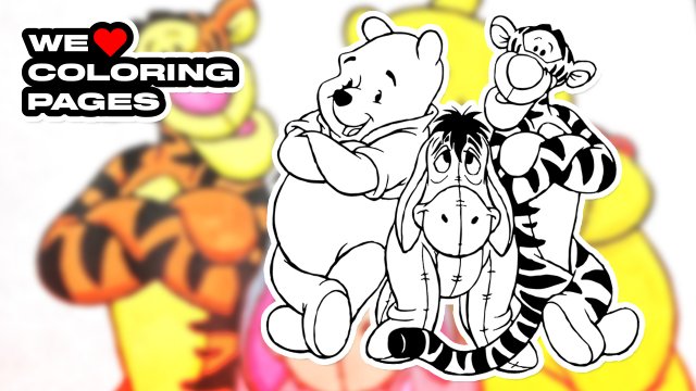 #52 Винни Пух Раскраска | МЫ ❤️ РАСКРАСКИ