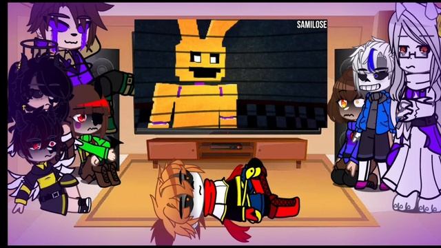 undertale+me, cassidy+??? react to i am the purple guy(especial de halloween)