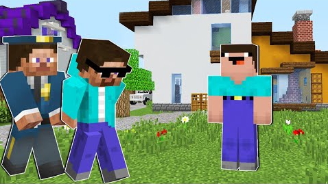 НУБ ПОЙМАЛ ВОРА В МАЙНКРАФТ ! НУБИК В ГОРОДЕ И ТРОЛЛИНГ ЛОВУШКА В MINECRAFT Дак Плей