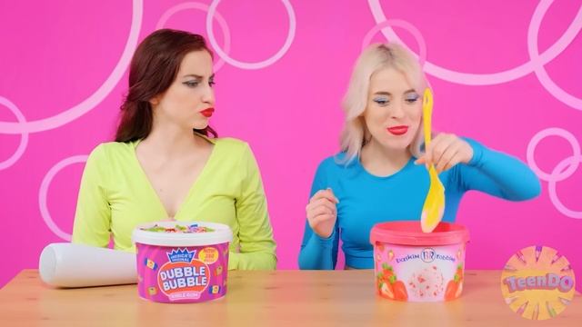 Жевательная Резинка vs Шоколадная Еда Челлендж #2 от TeenDO Challenge