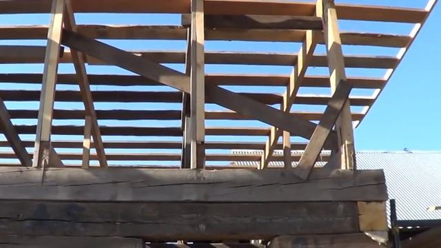 Односкатная крыша своими руками