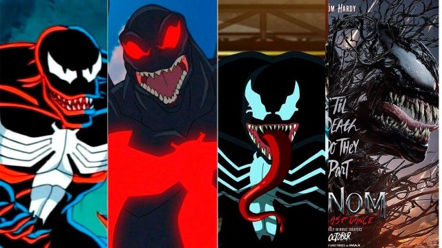 Эволюция Венома в мультфильмах и кино/Evolution of Venom in Movies and Cartoons (1994-2024)