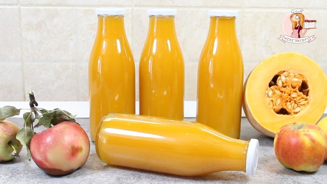 Самый солнечный СОК из ТЫКВЫ с ЯБЛОКАМИ на ЗИМУ. Рецепт вкусного напитка. Wiki Recept