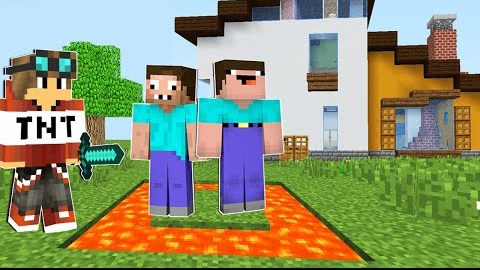 ГРИФЕР ПОЙМАЛ НУБА И ПРО В ЛОВУШКУ МАЙНКРАФТ ! НУБИК В ГОРОДЕ И ТРОЛЛИНГ В MINECRAFT Дак Плей