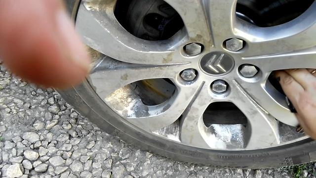 Притирание новых колодок - диски греются.