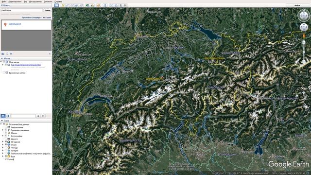 Где находится Швейцария на карте мира? С кем граничит?