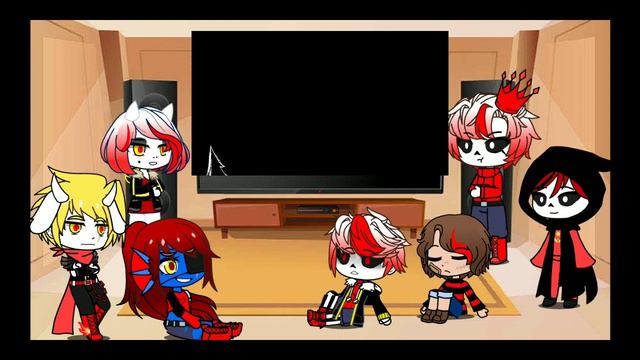 〰️{Реакция Alterfell на фелл и хоррор санса} 〰️