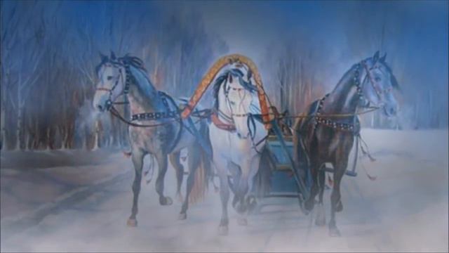 песня---В Лунном Сиянии, Снег серебриться..