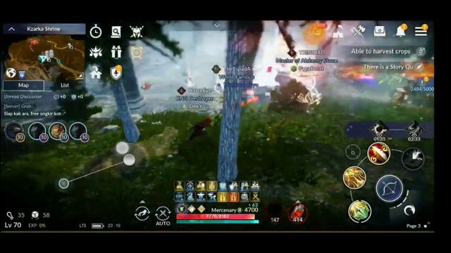 Black Desert Mobile | Guild War 4vs1 @Kzarka Shrine | DRAMA!?