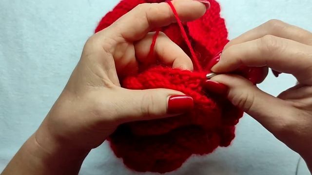 #Шапка с косой спицами#Обьемная шапка#Обьемная коса#Зимняя  шапка спицами#МКВиктории Плантовой/2021