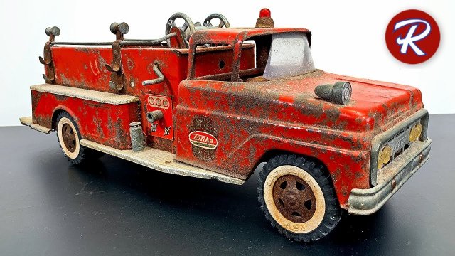 Реставрация пожарной машины Tonka 1960-х годов
