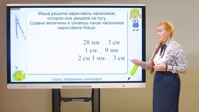 2 класс. Математика.  Миллиметр