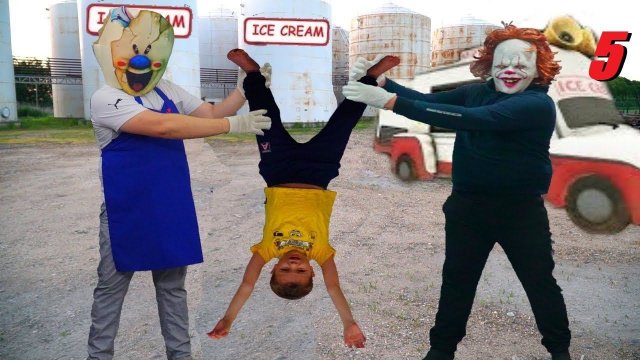 Мороженщик и Пеннивайз не поделили рецепт мороженного ICE SCREAM and PENNYWISE was in REAL LIFE 5