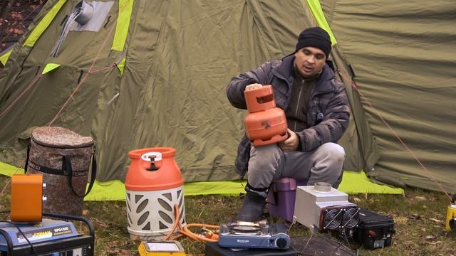 Отопление палатки, газ, дрова и безопасность