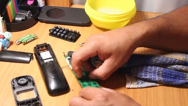 Ремонт кнопок радиотелефона Panasonic