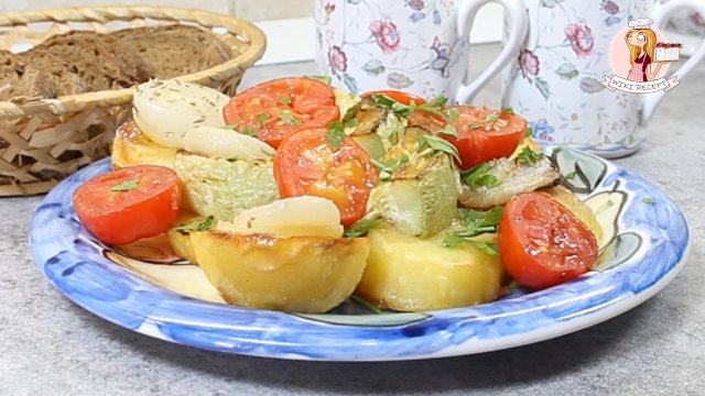 ЗАПЕЧЕННЫЕ ОВОЩИ КАК на ГРИЛЕ! Как вкусно запечь в духовке на противне овощи крупными кусками