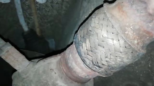 Ремонт гофры глушителя. Колхозный вариант