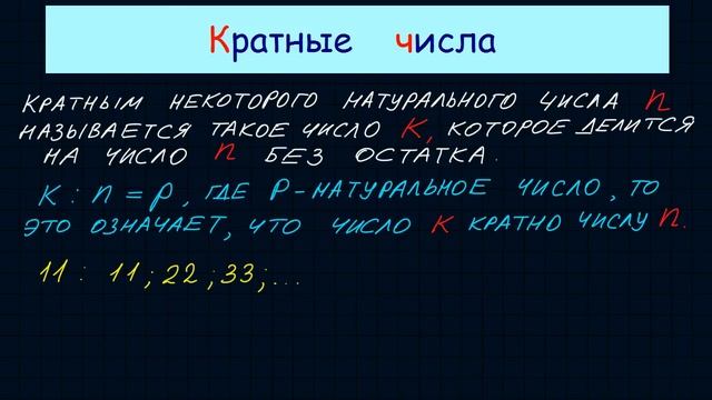 Кратные числа
