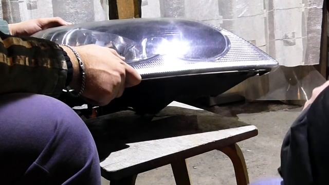 Полировка фары шлифмашинкой Bosch PEX 300 AE