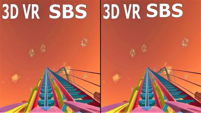 Roller Coaster 5 Американские Горки  видео для VR очков 3D SBS VR box