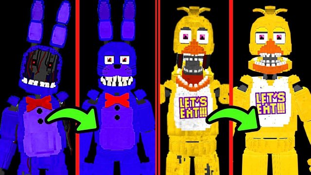 Я ПОЧИНИЛ АНИМАТРОНИКОВ ФНАФ МАЙНКРАФТ фнаф майнкрафт fnaf minecraft