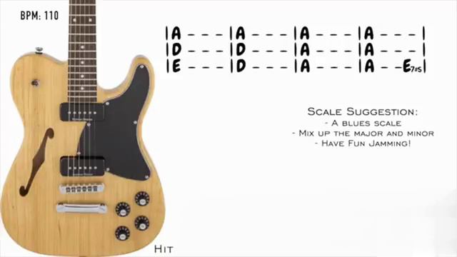 A Blues Backing Track _ Guitar Backing Track In A Major