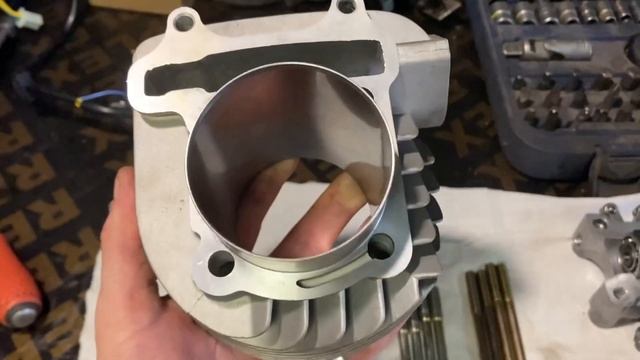 157QMJ скутера раздуть до 200 кубов. ГБЦ 4клапана. Комплект строкера для увеличения обьема