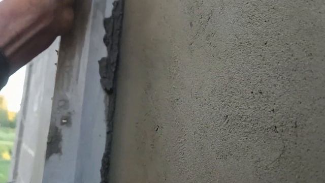 Штукатурка фасада цемент с песком. Четвертая серия.