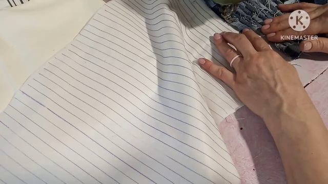 Пробую технику _ДЖИНСЕЛЬ_ _Заготовка для сумки. _ МК Натальи Зайдль.