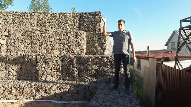 Подпорная стена на участке с перепадом высот. Из бетона или габионов? 2 выпуск.