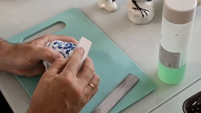 реставрация фарфоровых  изделий с помощью чайной соды и клея