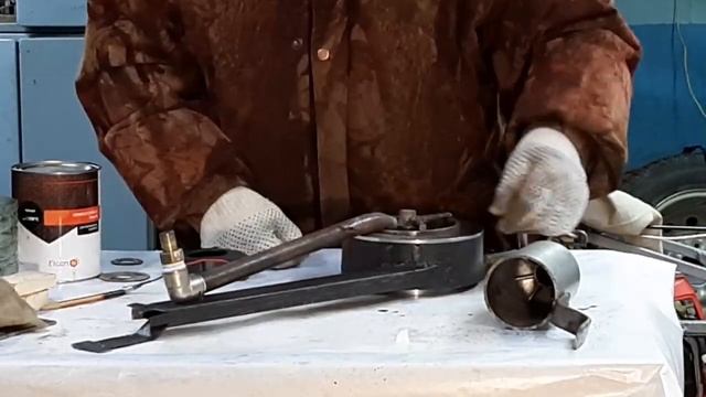 Горелка на отработке своими руками. Простая конструкция.
