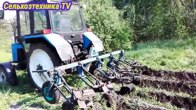 Первая Обработка Картофеля Трактором Мтз 82.1 И окучники Кон-2.8