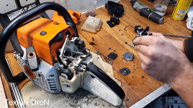 Бензопила не тянет в резе?Решение неисправности!
