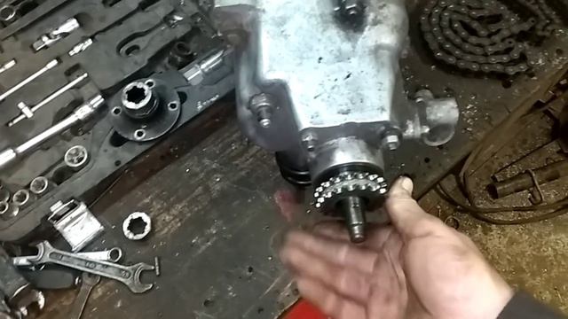 Крепление КПП ВАЗ и привод от коробки к мосту на минитрактор