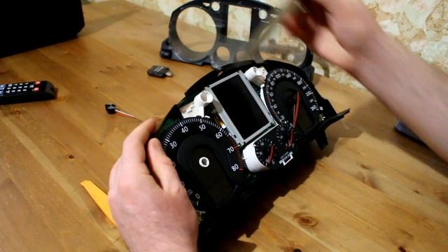 Разборка щитка приборов VW passat B6 часть 2