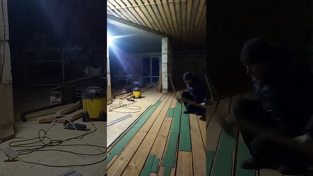 Выравнивание деревянного пола под ламинат.