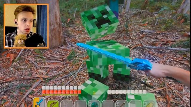 СМОТРИ ЗОМБИ МАЙНКРАФТ ВЫЖИВАНИЕ в РЕАЛЬНОЙ ЖИЗНИ! / РЕАКЦИЯ на ЗОМБИ АПОКАЛИПСИС в МАЙНКРАФТЕ