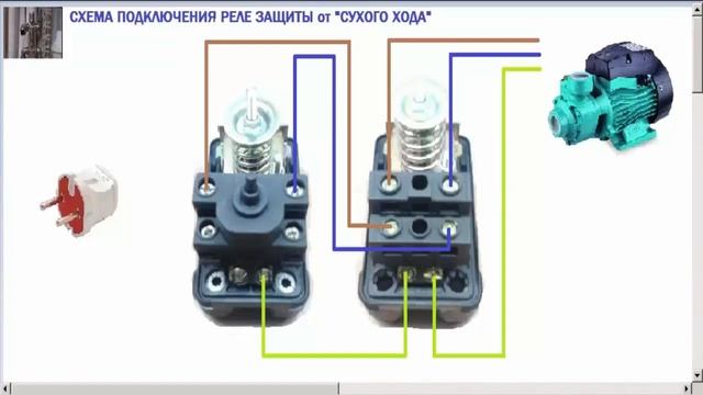 ПОДКЛЮЧЕНИЕ РЕЛЕ СУХОГО ХОДА И РЕЛЕ ДАВЛЕНИЯ | СХЕМА