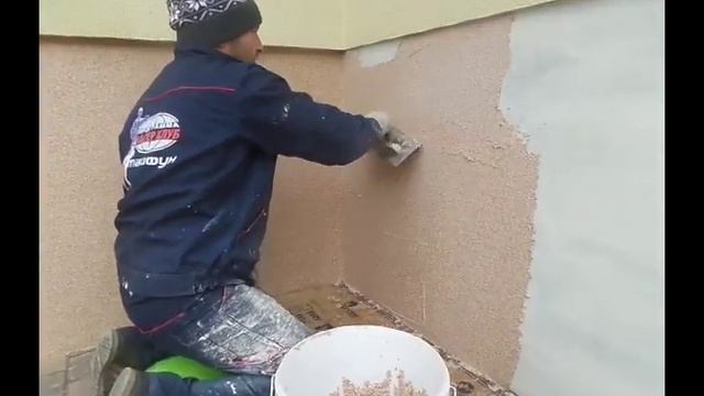 Конкурс И ПРИЗ # Ceresit CT 77 .ДЕКОРАТИВНАЯ штукатурка на ЦОКОЛЕ своими руками