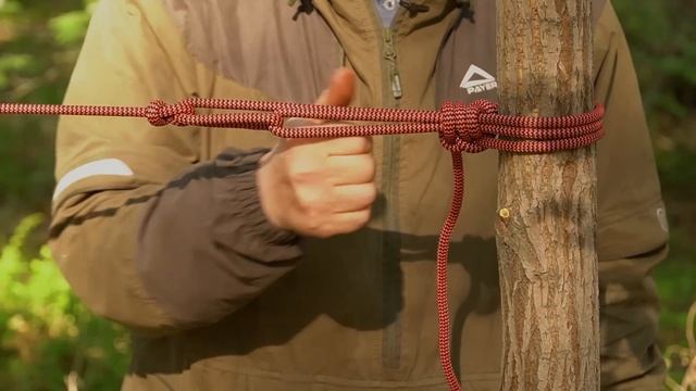 КАК НАТЯНУТЬ ВЕРЁВКУ МЕЖДУ ДЕРЕВЬЯМИ | узел Штык | Штык со шлагом | Пакетный узел
