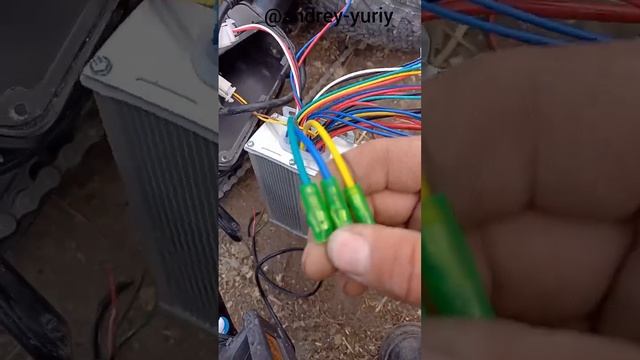 Электровелосипед E-BIKE - подключение ручки газа