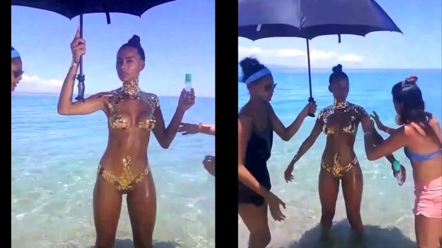 Золотой купальник от Black Tape Project