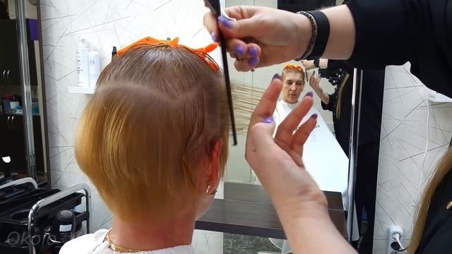 Стрижка на тонкие волосы / Short haircut
