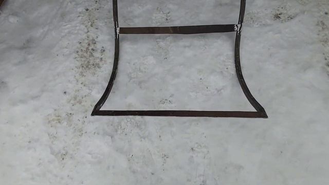 Скребок для чистки уборки снега. своими руками.