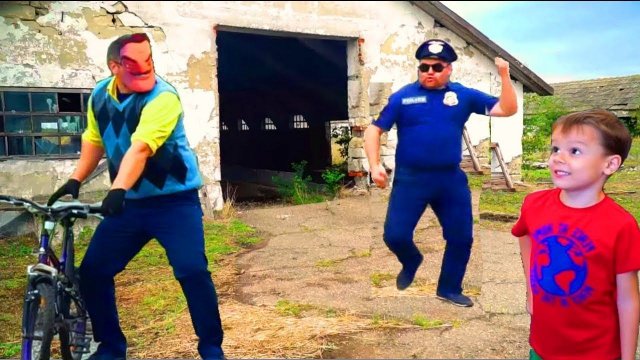 Hello Neighbor - Привет Сосед угнал велосипед полицейского