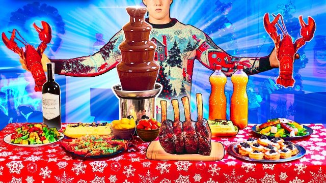 САМЫЙ ДОРОГОЙ НОВОГОДНИЙ СТОЛ ЗА 33000 РУБЛЕЙ ЧЁРНАЯ ИКРА, ЛОБСТЕР, ТРЮФЕЛЬ ,СТЕЙК SUB ENG.